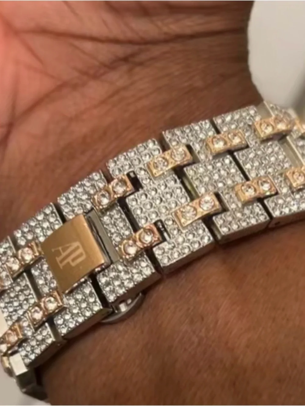 Iced out watch